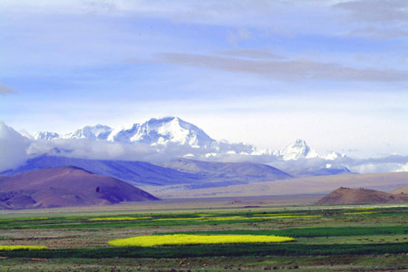 DSCF0042-1 Tibet, Blick zum Cho Oyu